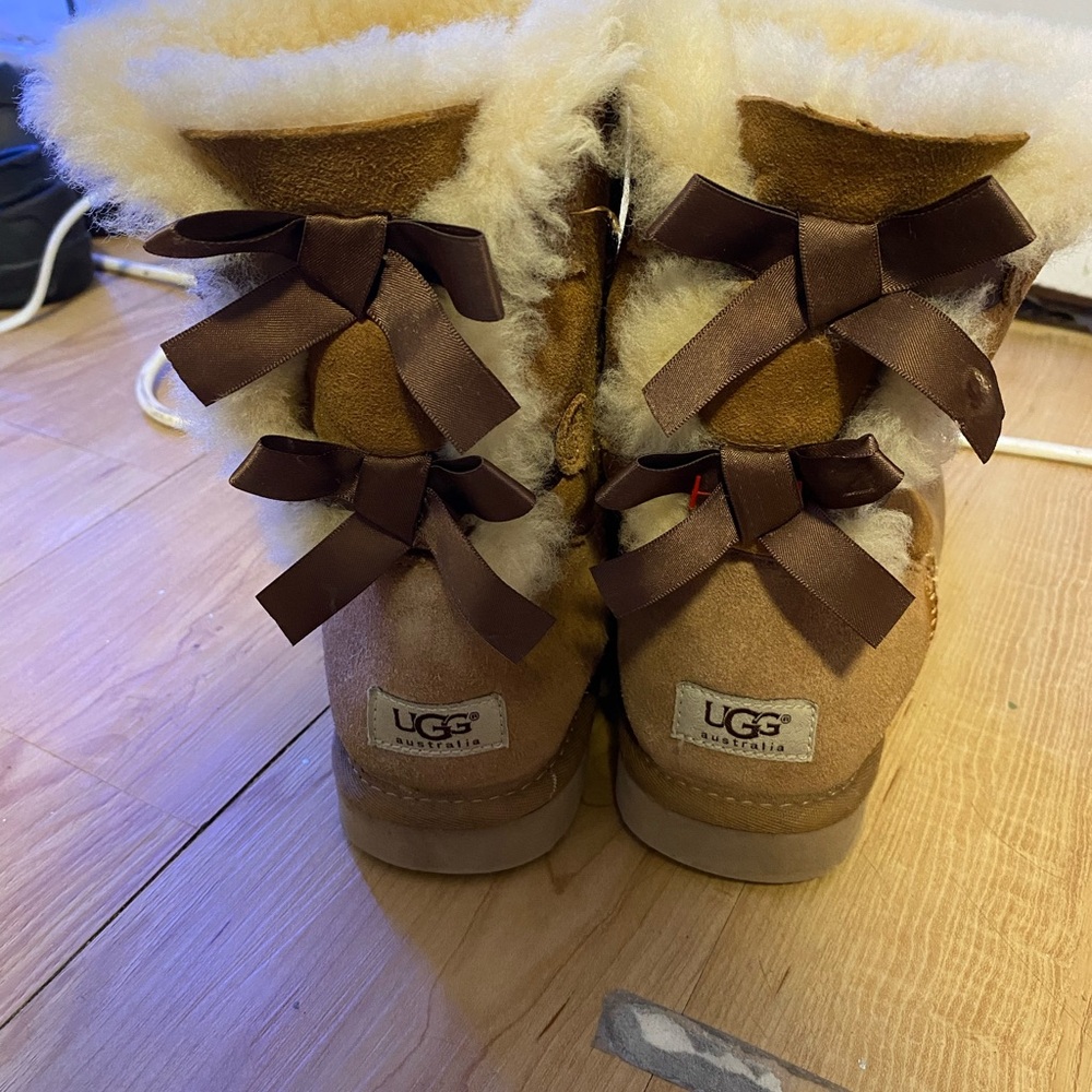 UGG Brown Bailey Bow Boots